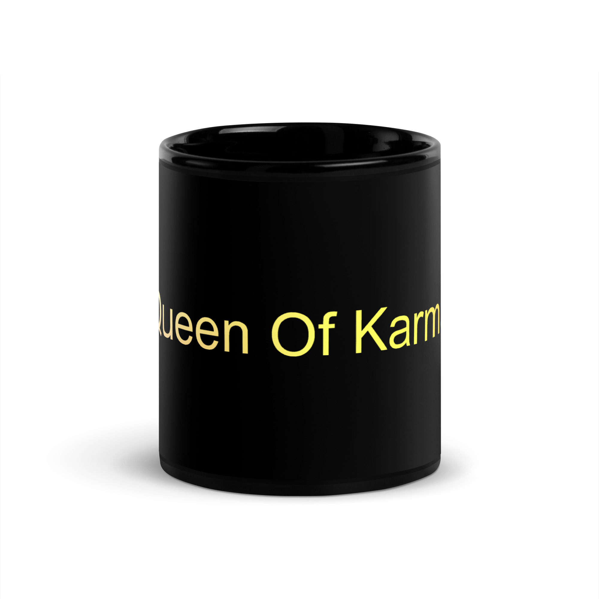 Black Glossy Mug - Queen Of Karma