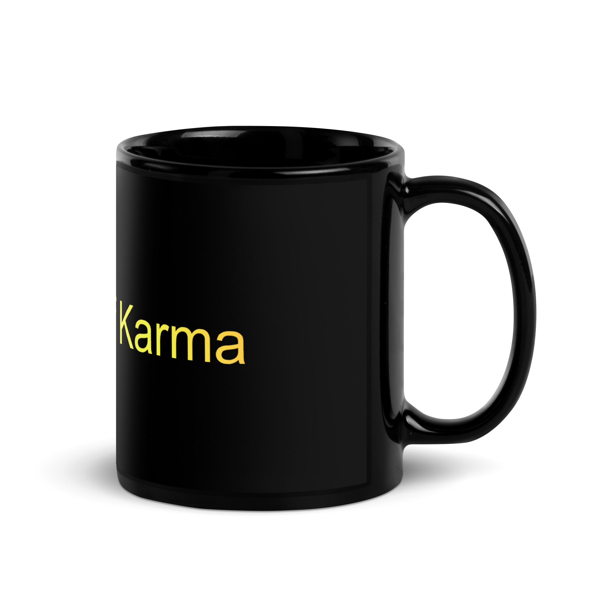 Black Glossy Mug - Queen Of Karma - Image 3