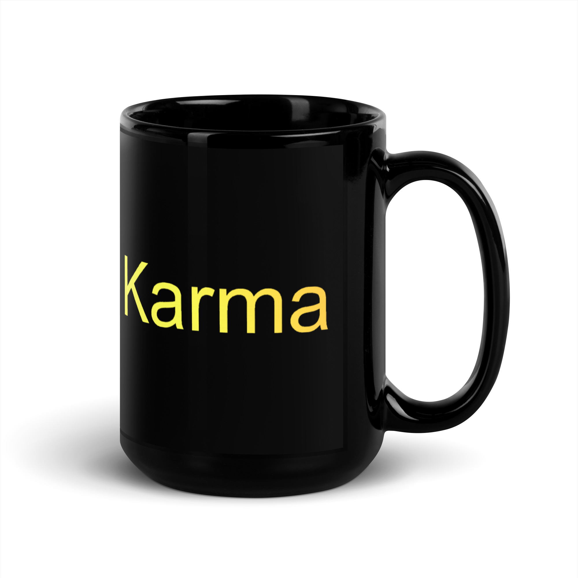 Black Glossy Mug - Queen Of Karma - Image 5