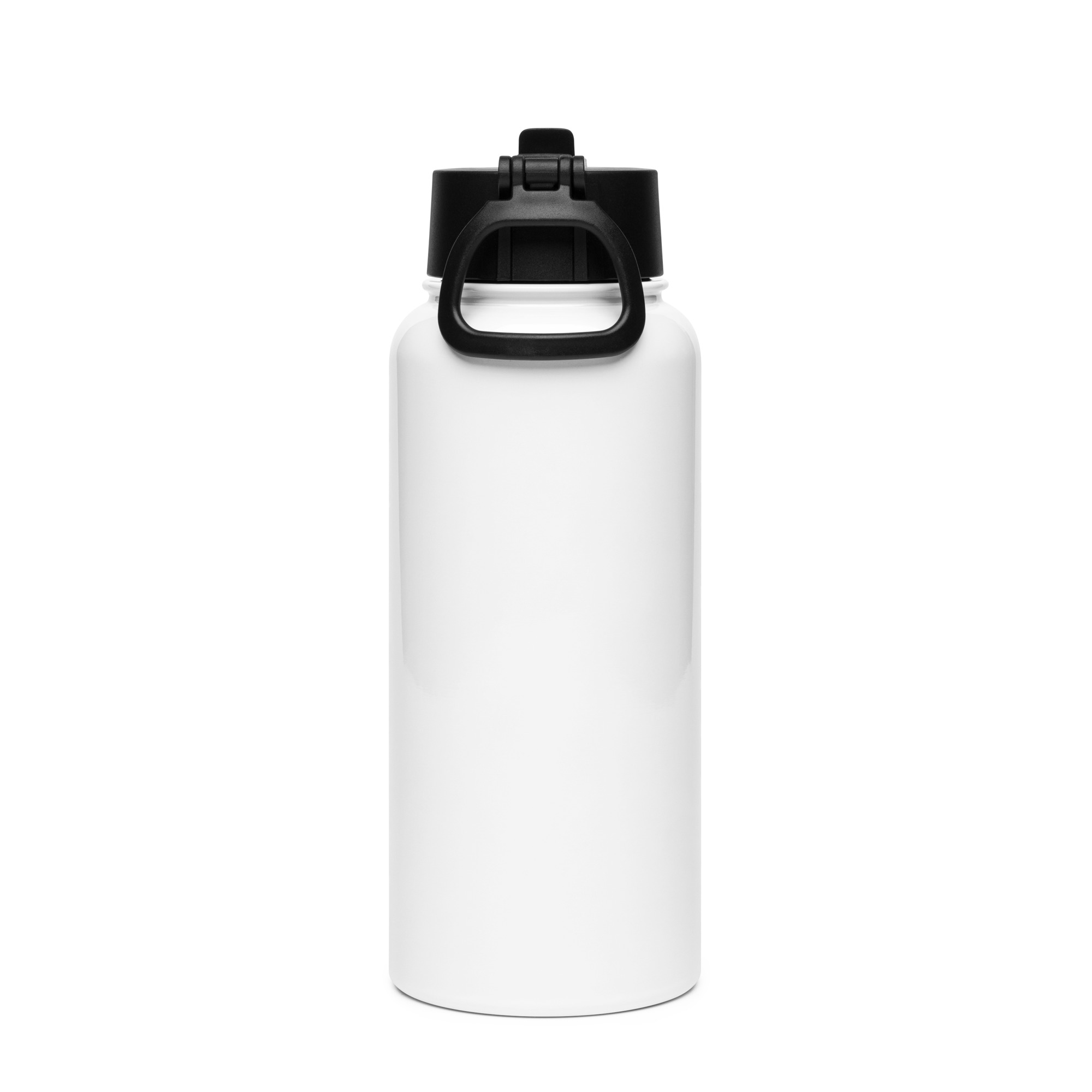 Stainless steel water bottle with a straw lid - One Love - Image 2
